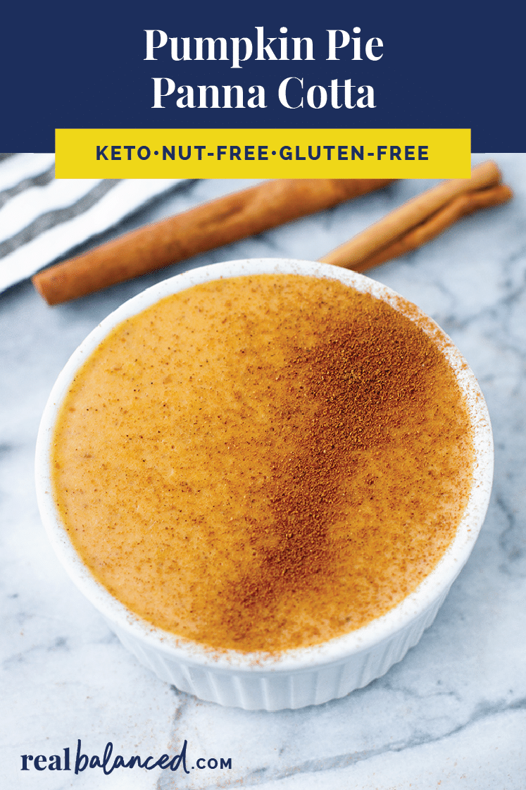Keto Pumpkin Pie Panna Cotta Easy, LowCarb, GlutenFree, NutFree