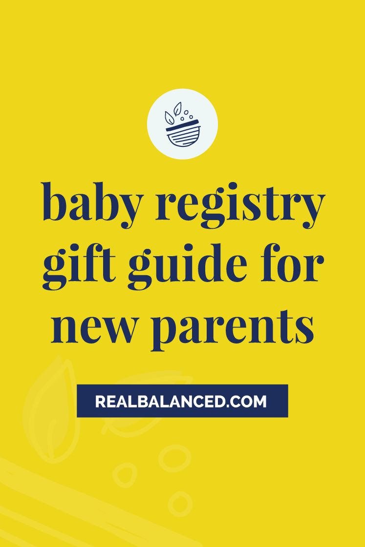 Baby Registry Gift Guide for New Parents pinterest pin image