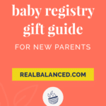 Baby Registry Gift Guide for New Parents pinterest pin image