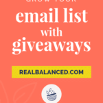 Grow Your Email List with Giveaways pinterest pin image