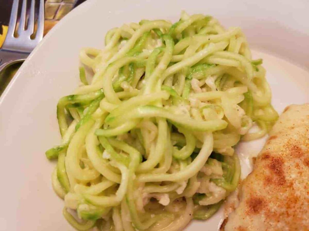 zucchini-noodles-parmesan-on-plate