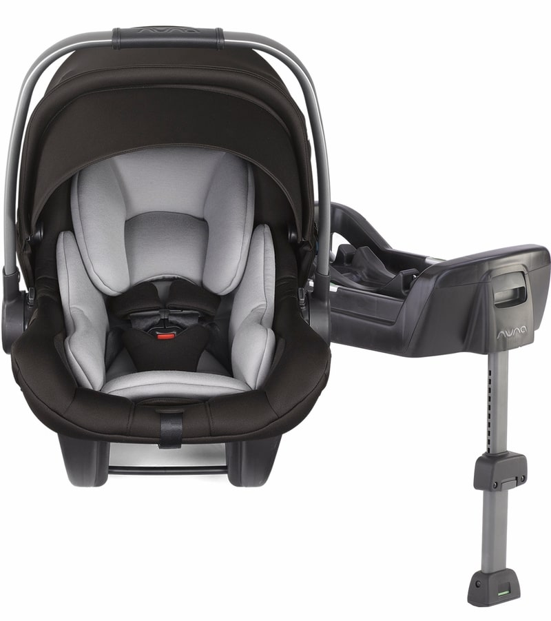 Nuna Pipa Lite LX Infant Car Seat in Caviar color