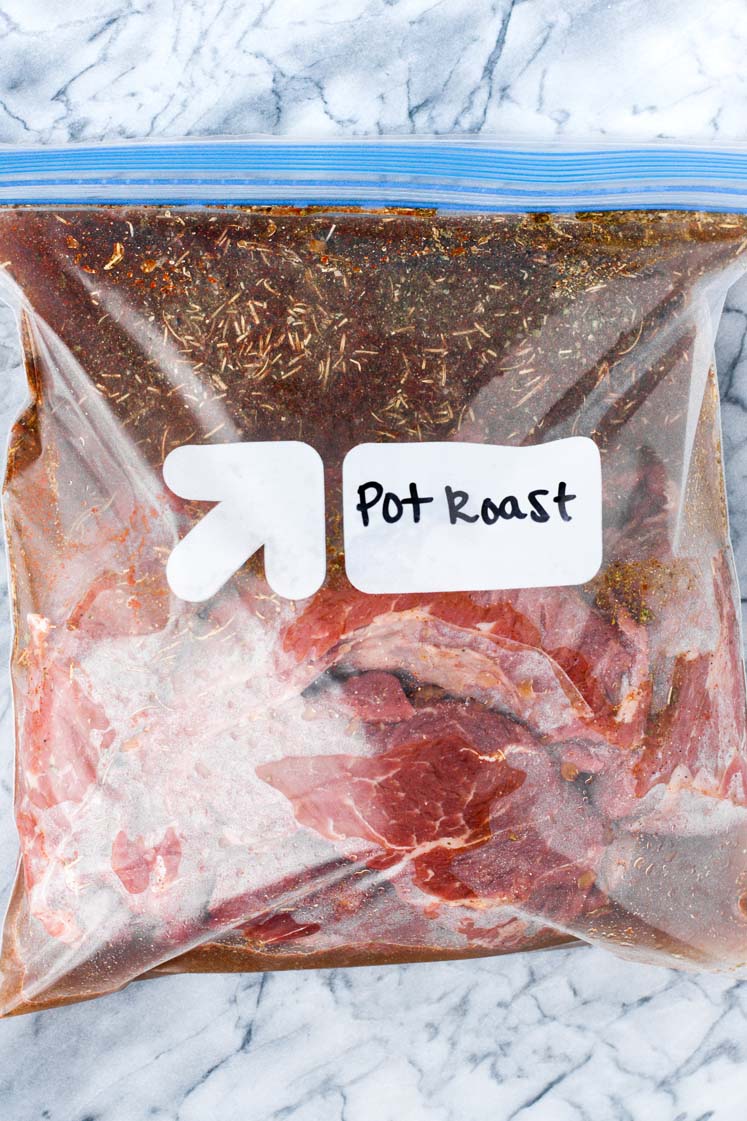 Keto Pot Roast Freezer Meal Recipe Instant Pot and Slow Cooker