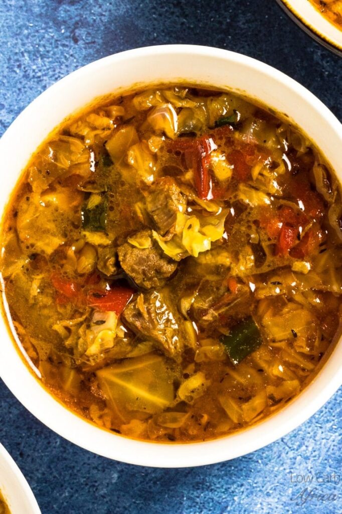 keto comfort food vegetable-beef-soup-with-cabbage-image