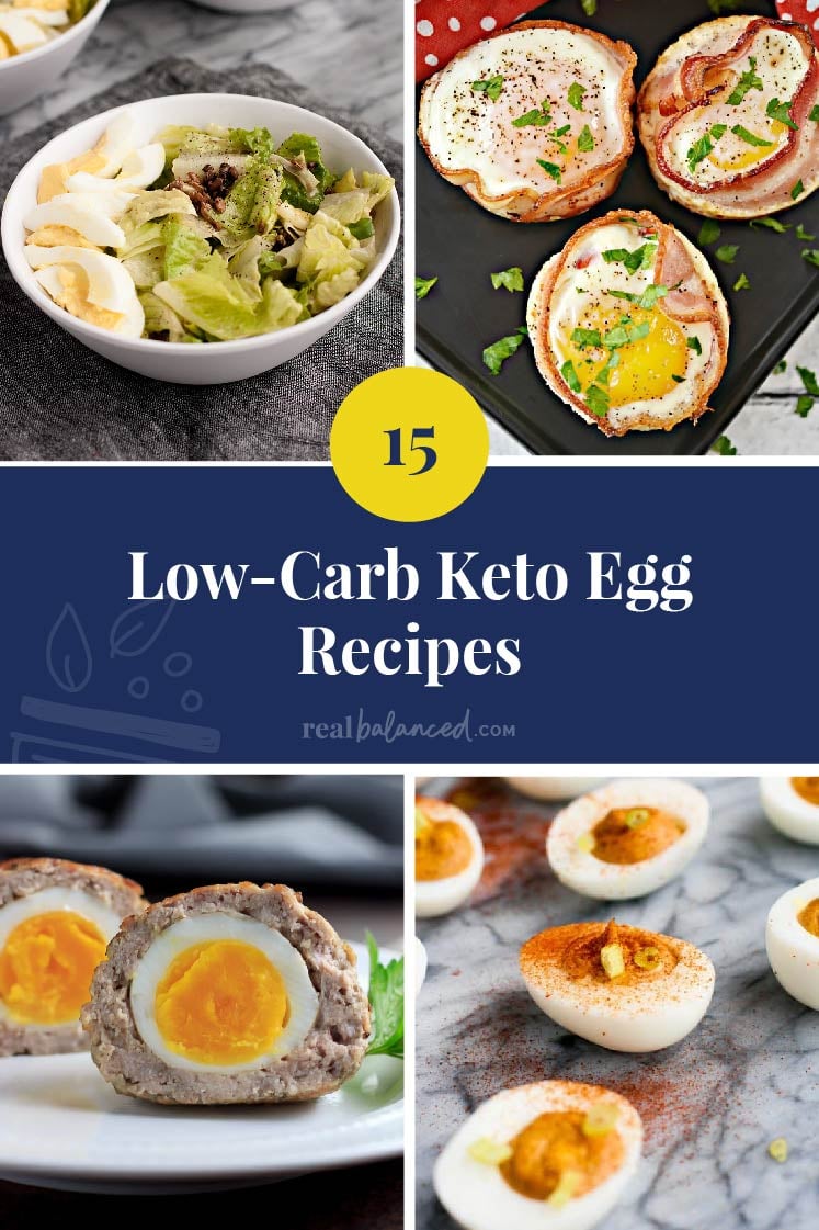 15 Low-Carb Keto Egg Recipes featured recipe round up image