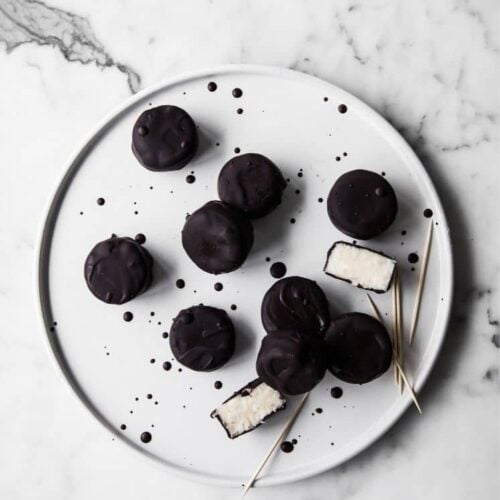 Dark Chocolate Peppermint Patty Fat Bombs featured image