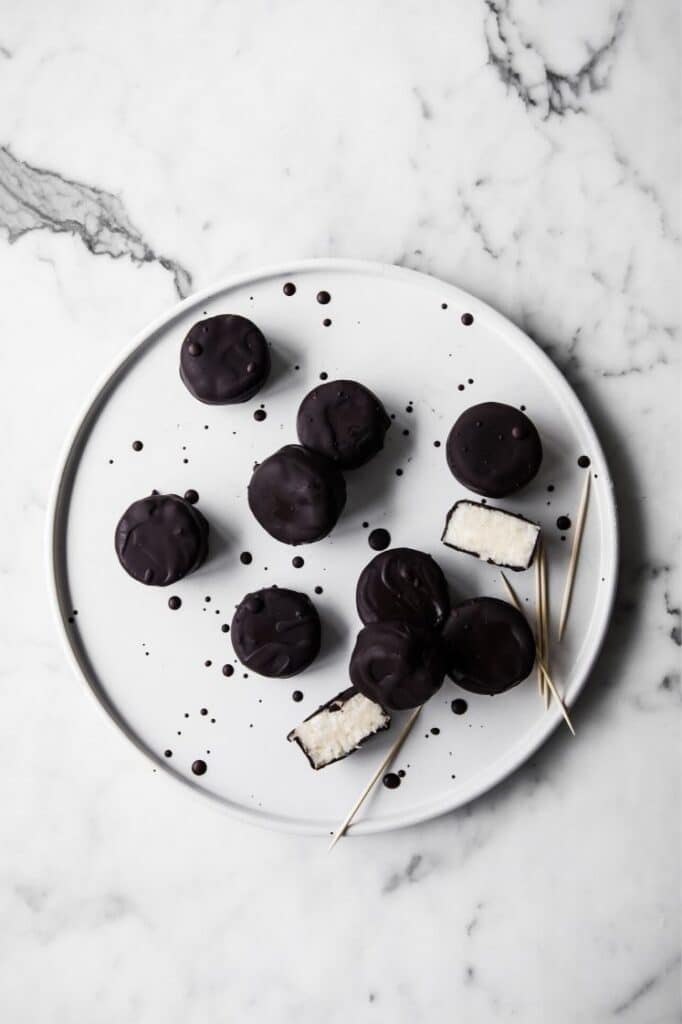 Dark Chocolate Peppermint Patty Fat Bombs featured image
