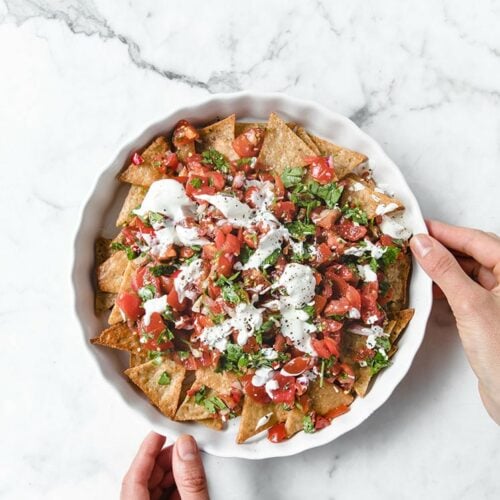 nut free keto nachos featured image