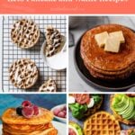 Keto Pancake and Waffle Recipes Pinterest pin image