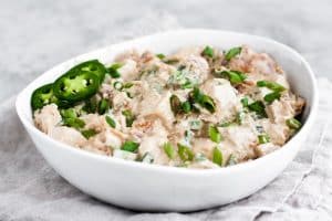 jalapeno-popper-chicken-salad in a bowl
