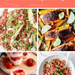 14 Keto Mexican-Inspired Recipes pinterest image in coral