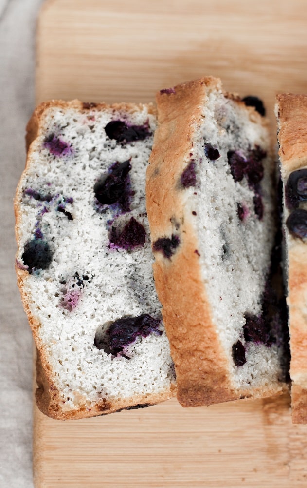 Low Carb Lemon Blueberry Bread Recipe Real Balanced