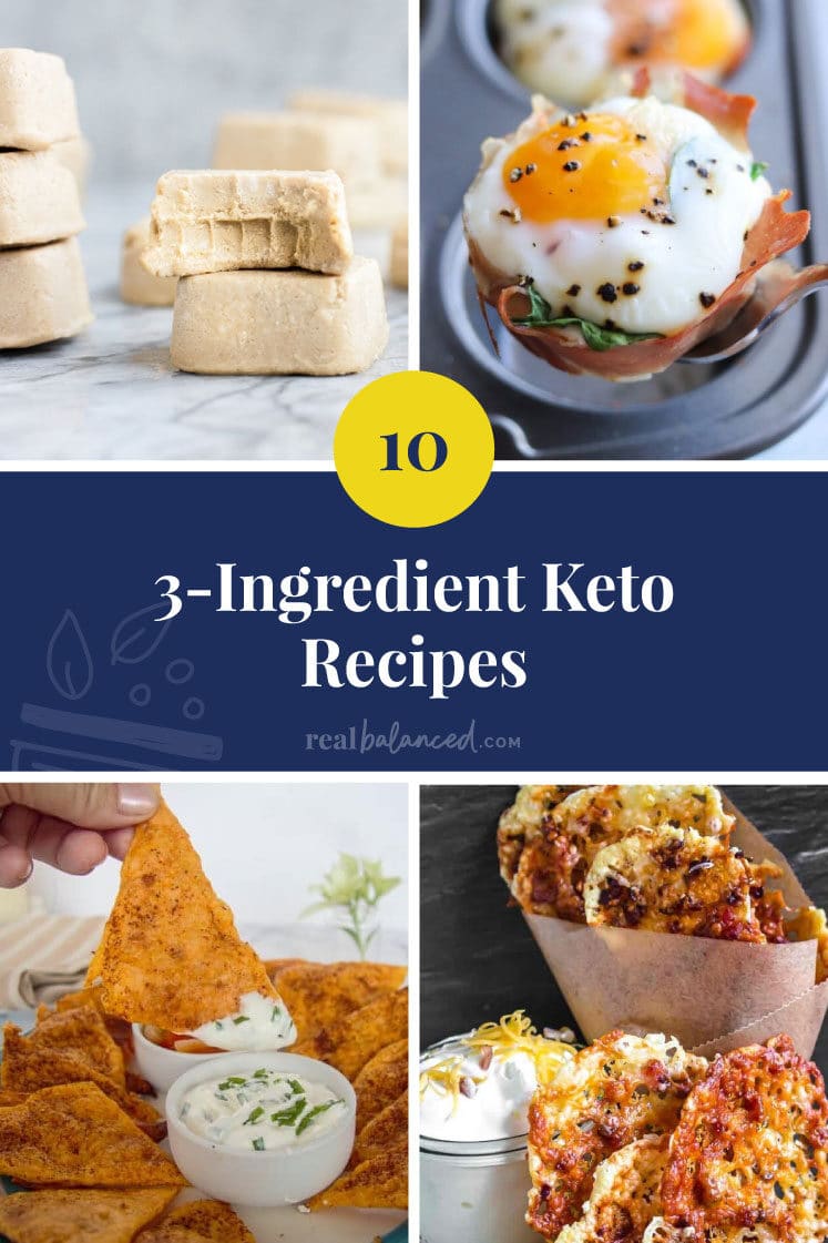 3-Ingredient Keto Recipes featured collage