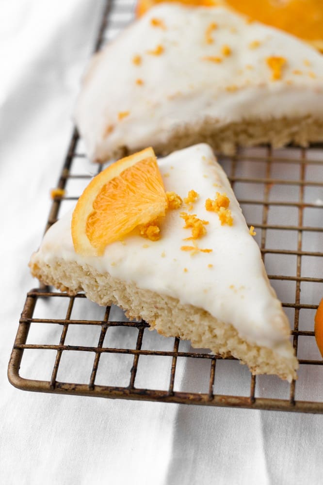 Low-Carb Glazed Orange Scones