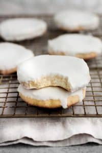 low-carb-glazed-sugar-cookies on a  baking rack