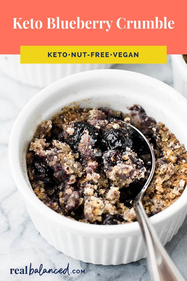 Keto Blueberry Crumble