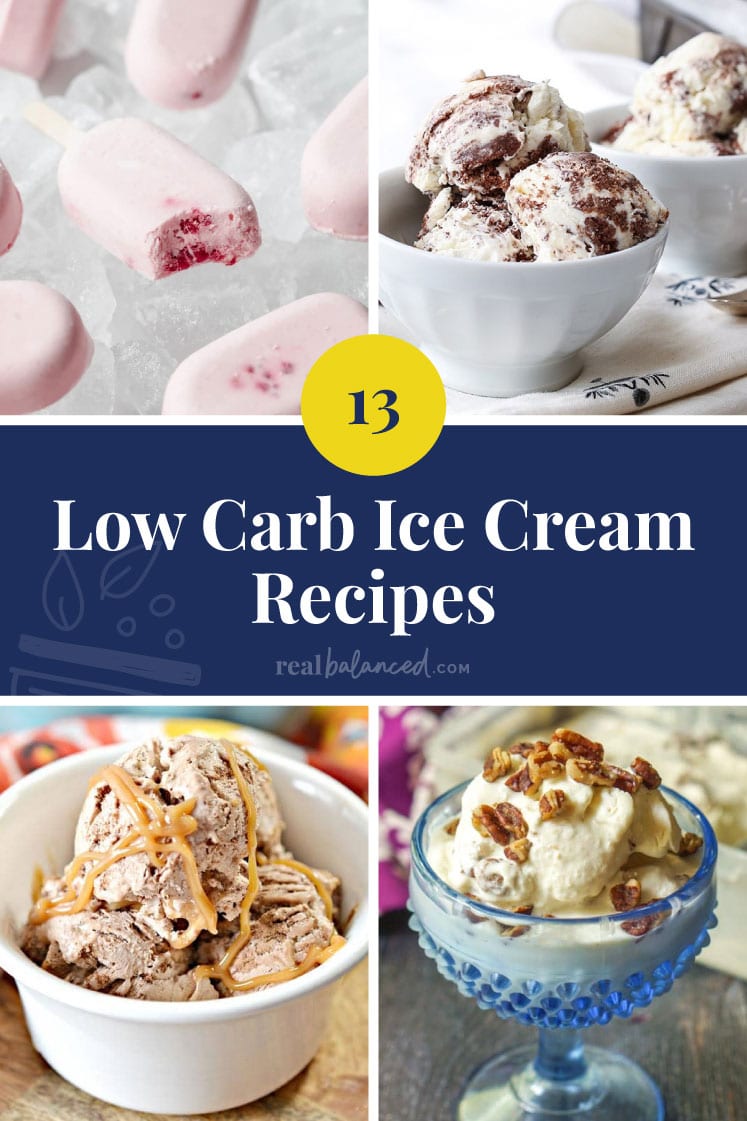 blue colored ollage of Low Carb Ice Cream Recipes