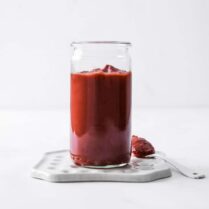 close-up image of a jar of keto ketchup