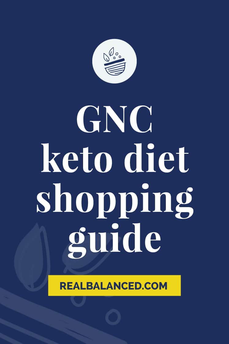 GNC Keto Diet Shopping Guide blue banner featured image