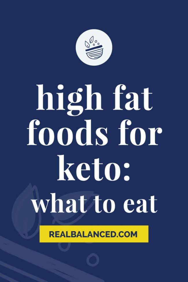 High Fat Foods For Keto What To Eat To Lose Weight