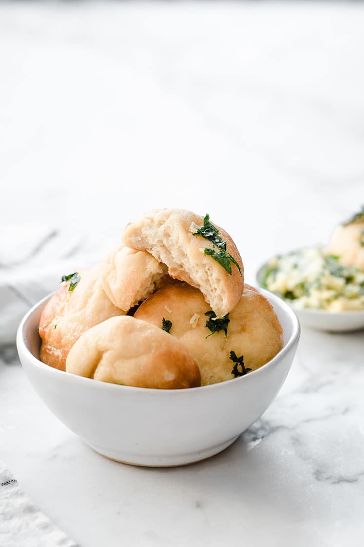 Keto Garlic Bread Rounds Made Without Almond Flour Or Coconut Flour