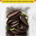 keto thin mints coral colored Pinterest pin image