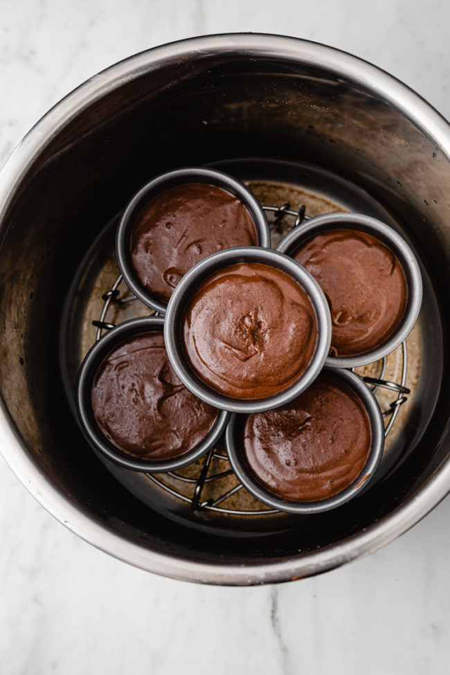 Instant Pot Lava Cakes Keto, LowCarb, NutFree, Coconut