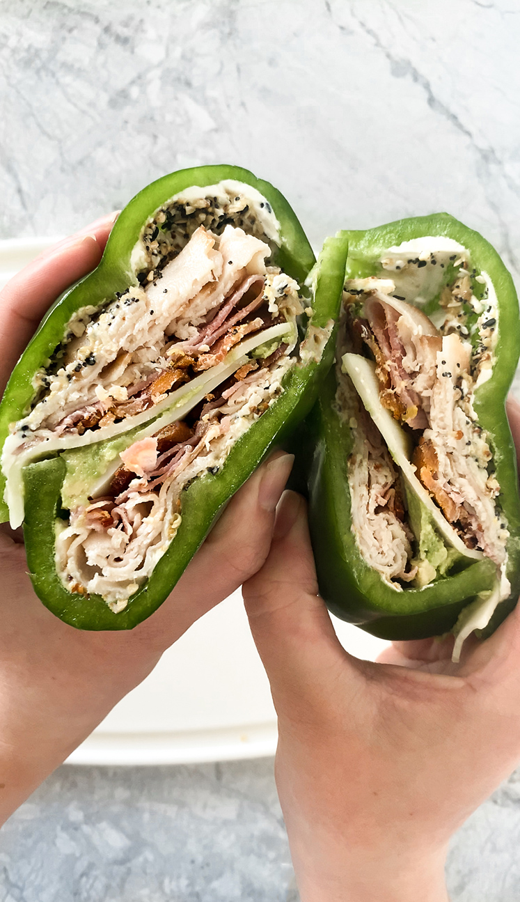 Bell Pepper Sandwich | Low-Carb, Nut-Free, Coconut-Free