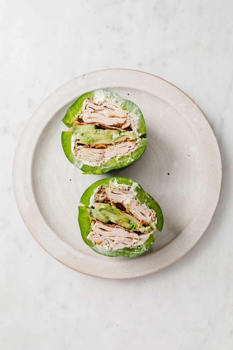 Bell Pepper Sandwich LowCarb, NutFree, CoconutFree