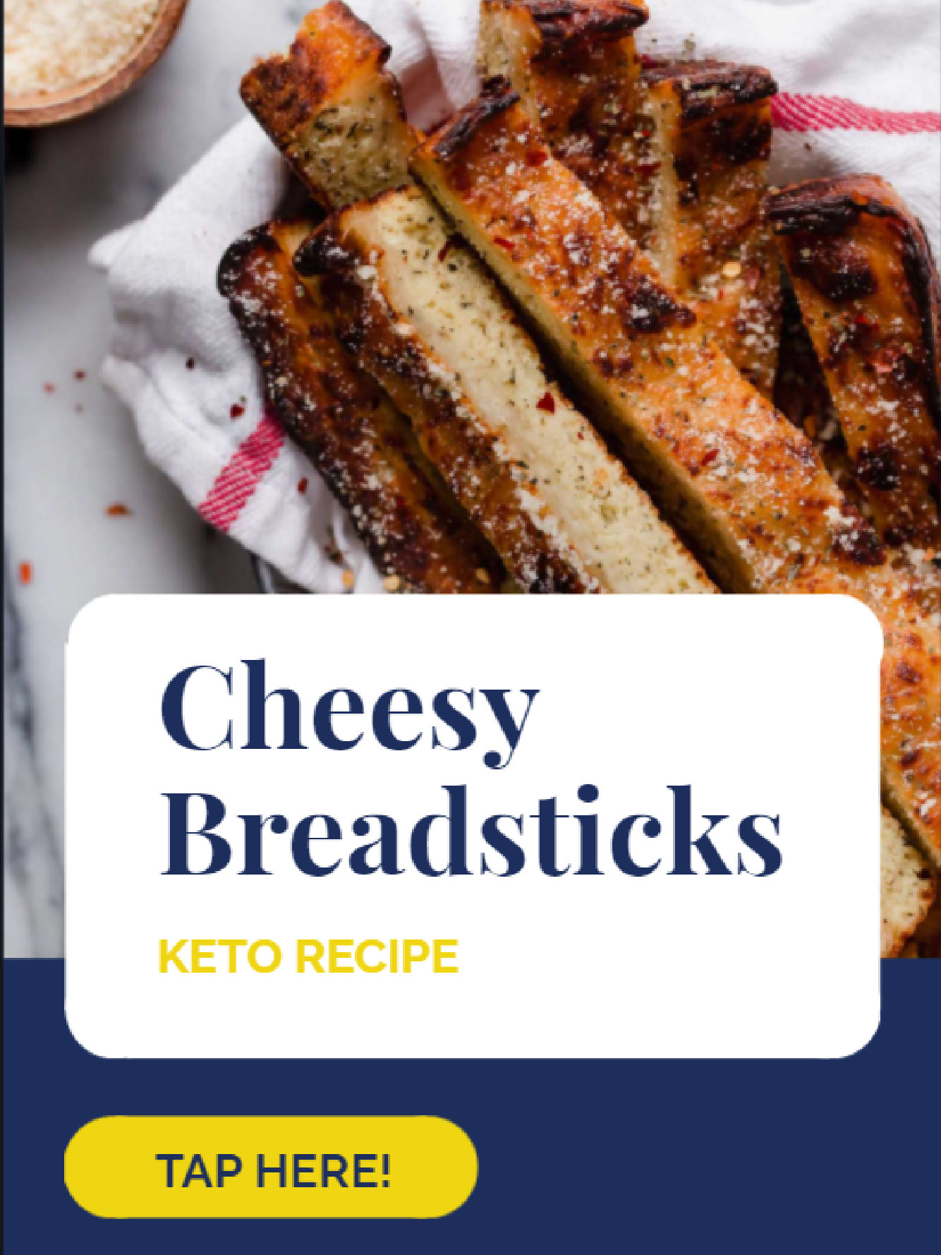 Easy Keto Cheesy Breadsticks Recipe