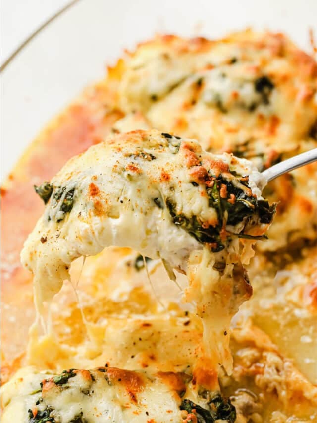 Low-Carb Creamy Spinach Chicken Bake