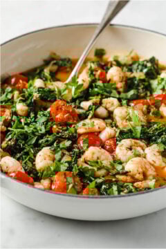 One-Pan Low-Carb Tuscan Garlic Shrimp | Real Balanced