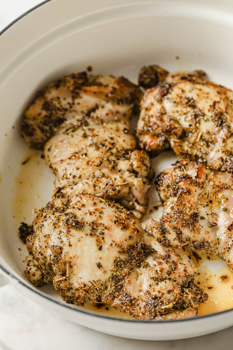 Creamy Skinless Chicken Thighs with Artichoke Hearts | Real Balanced