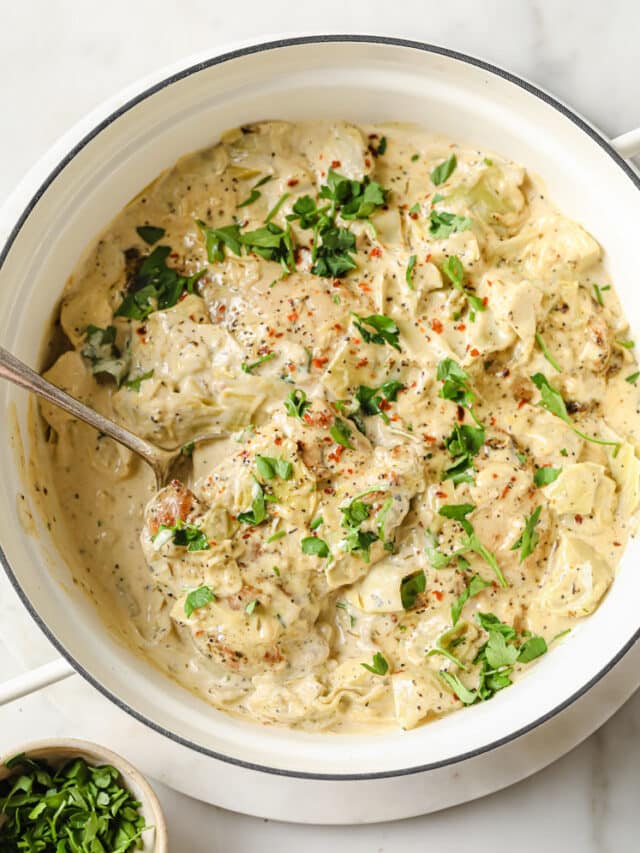 Creamy Artichoke Chicken Thighs