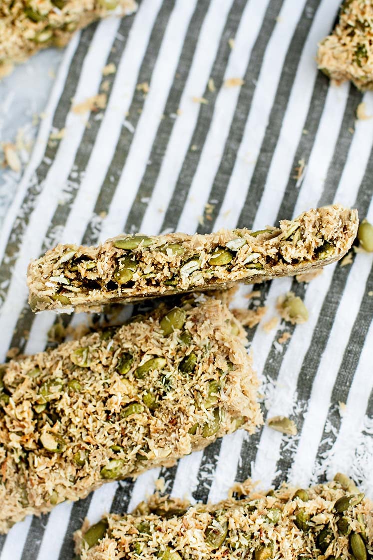 LowCarb Granola Bars Keto, No Almonds, GlutenFree, DairyFree