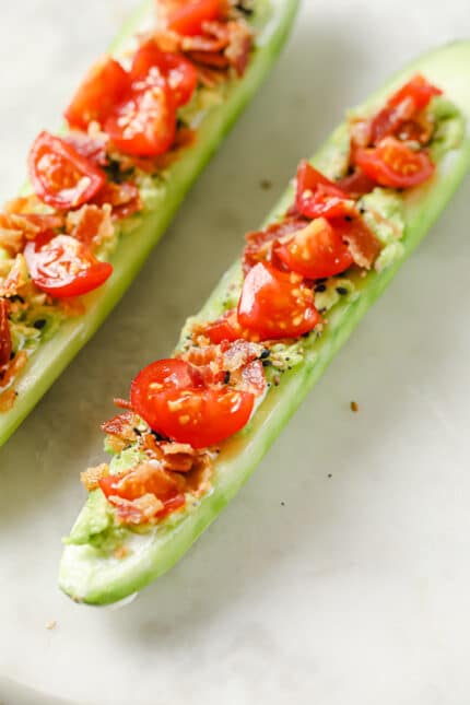 5 Low-Carb Cucumber Boats | Real Balanced