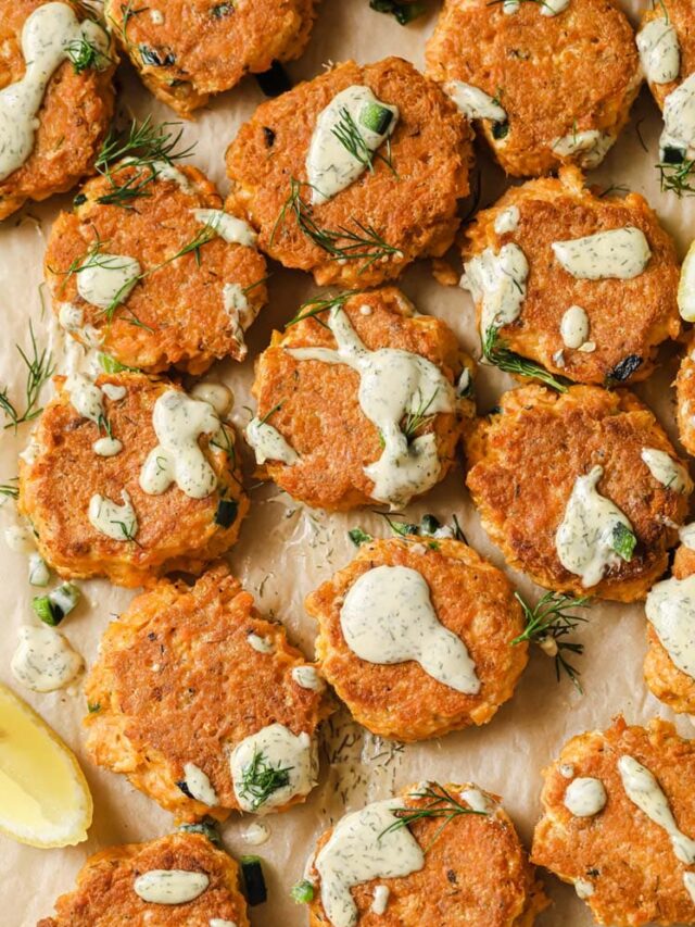 Mini Spicy Canned Salmon Patties