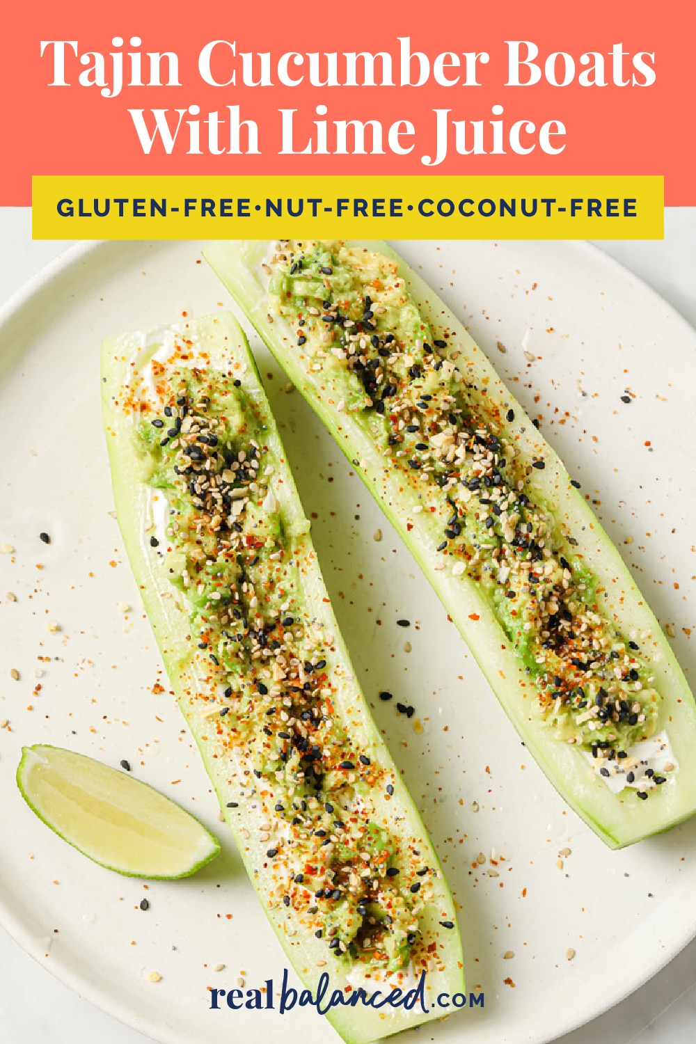 Tajin Cucumber Boats With Lime Juice Real Balanced