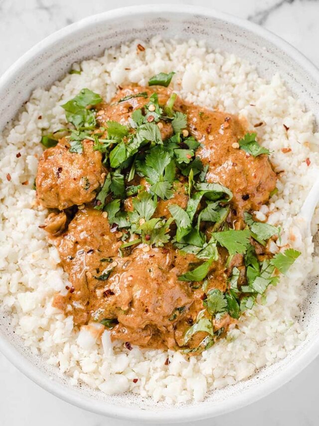 Coconut Curry Thai Turkey Meatballs