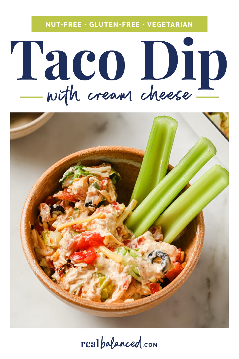 Taco Dip with Cream Cheese Real Balanced