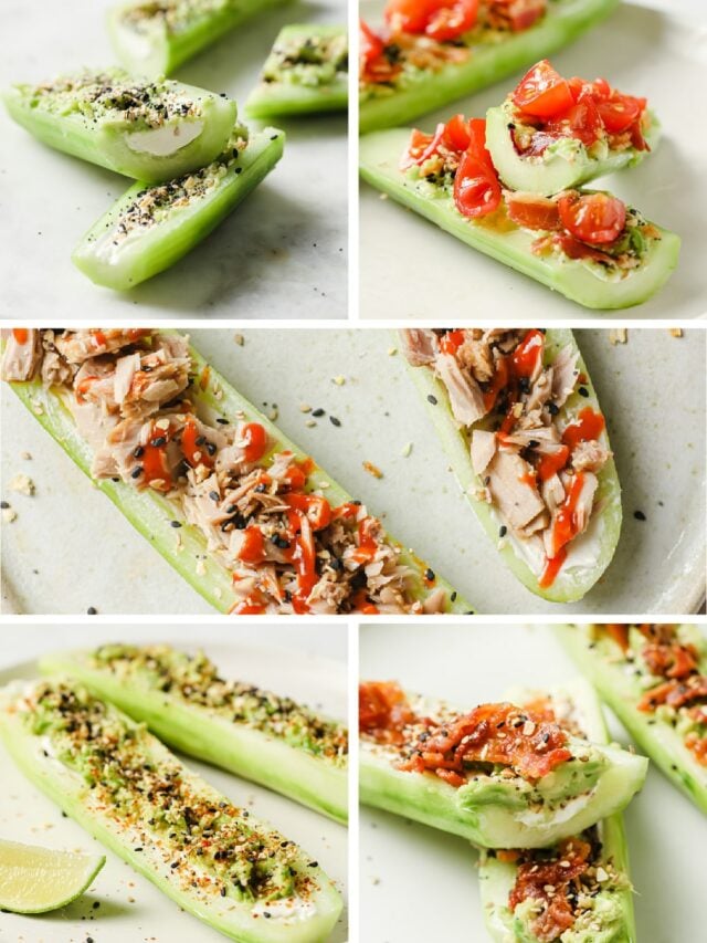 Low-Carb Cucumber Boats