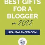 Best gifts for a blogger Pinterest pin.
