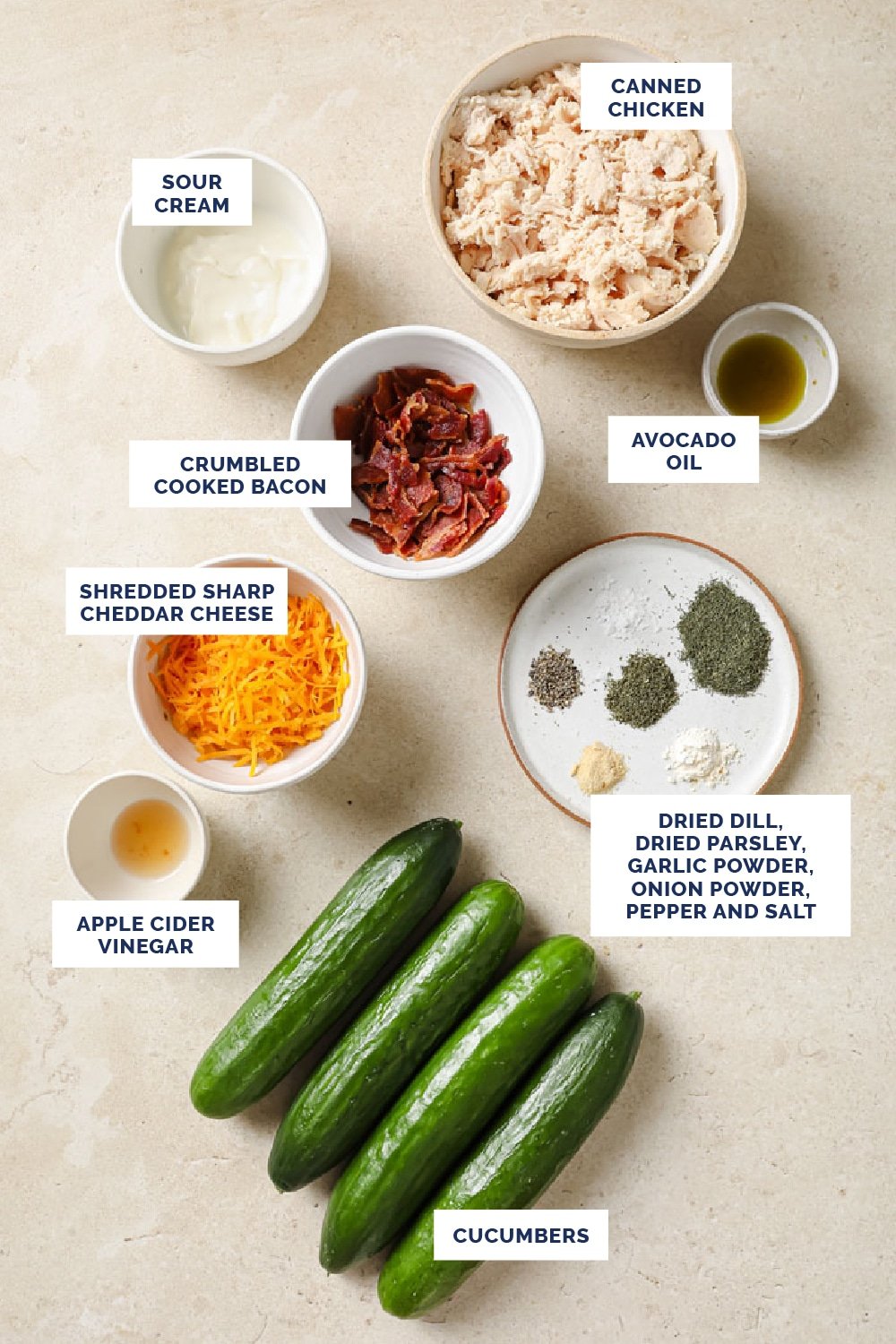 Bacon Ranch Chicken Salad Cucumber Boats Real Balanced