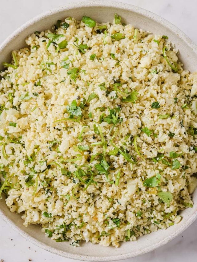 Cilantro Lime Cauliflower Rice