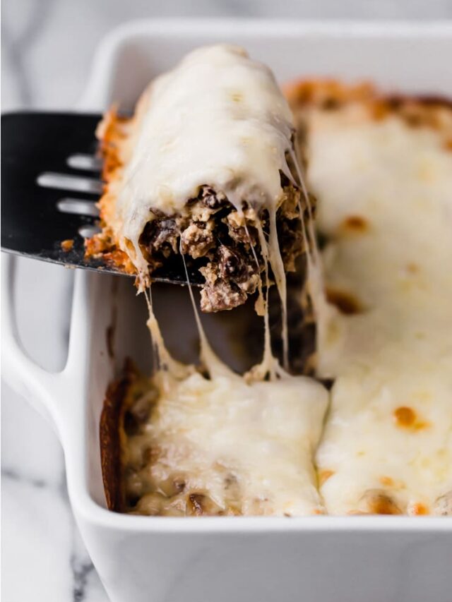 Philly Cheese Steak Casserole