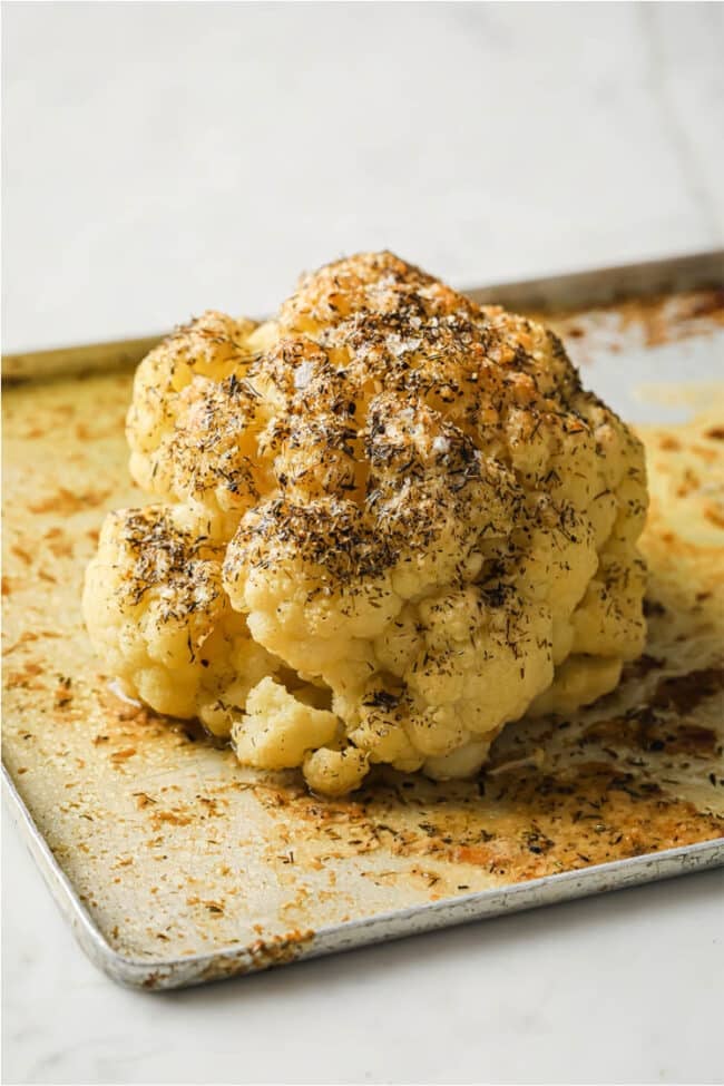 Buttery Whole Roasted Cauliflower | Real Balanced