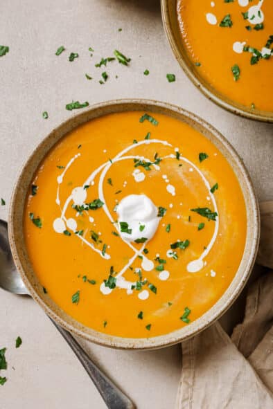 Sweet Potato and Red Pepper Soup | Real Balanced