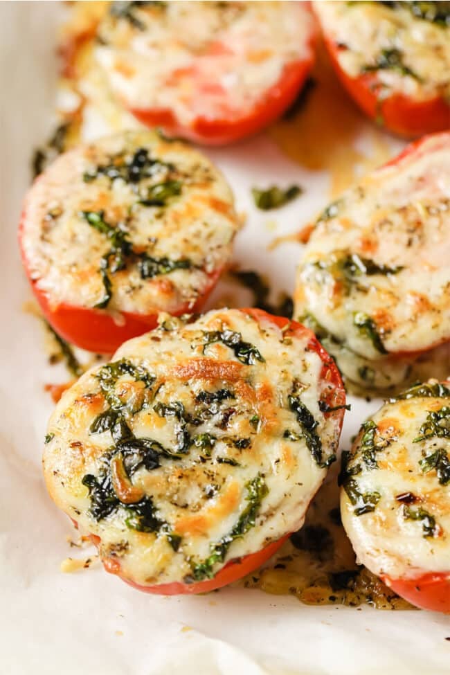 Baked Tomatoes With Parmesan And Mozzarella Cheese | Real Balanced