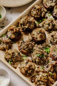 Sausage Stuffed Mushrooms | Real Balanced