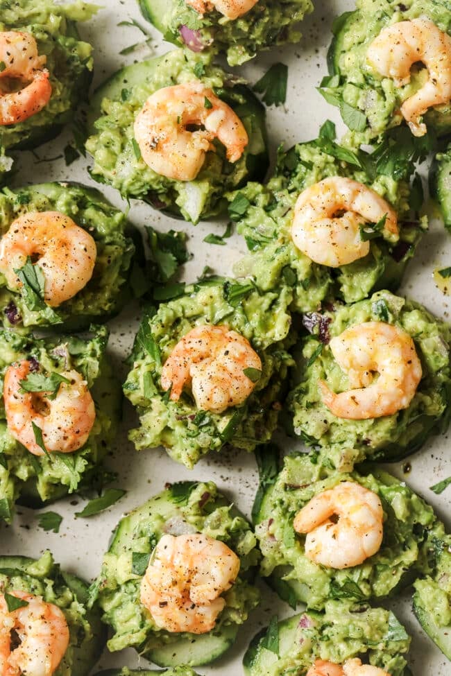 Cold Shrimp and Cucumber Appetizer | Real Balanced